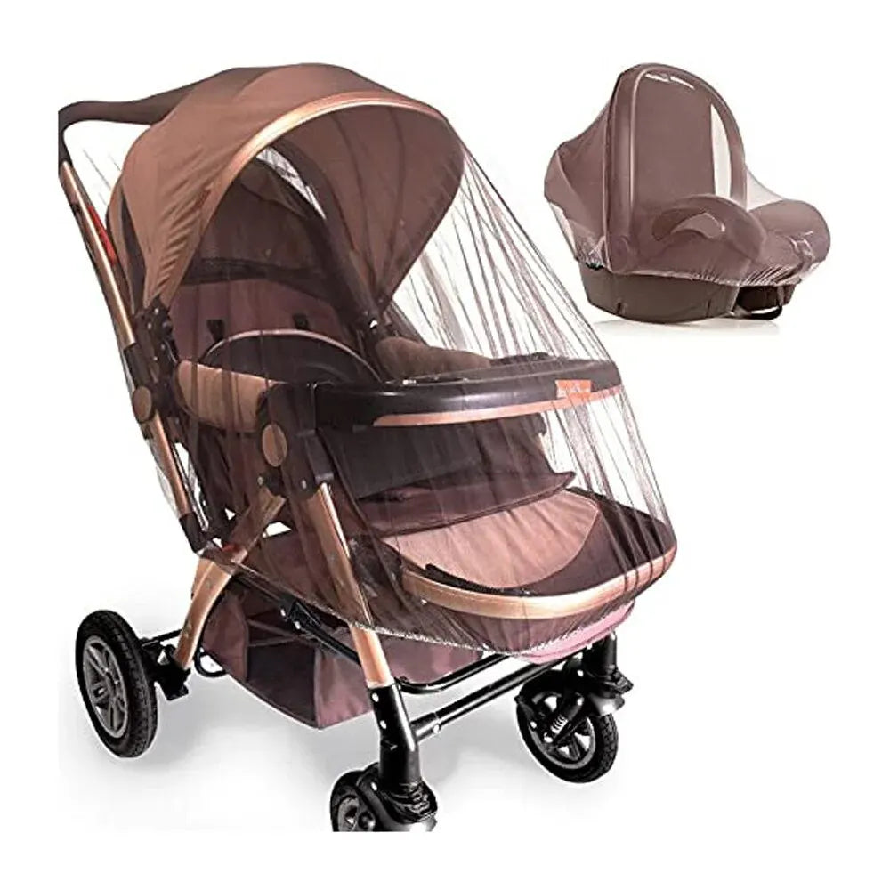 Mosquito Net For Stroller Portable Mini Crib Bug Net Washable Fine Mesh Cover with Elastic Edge for Stroller Bassinet