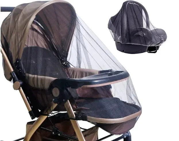 Mosquito Net For Stroller Portable Mini Crib Bug Net Washable Fine Mesh Cover with Elastic Edge for Stroller Bassinet